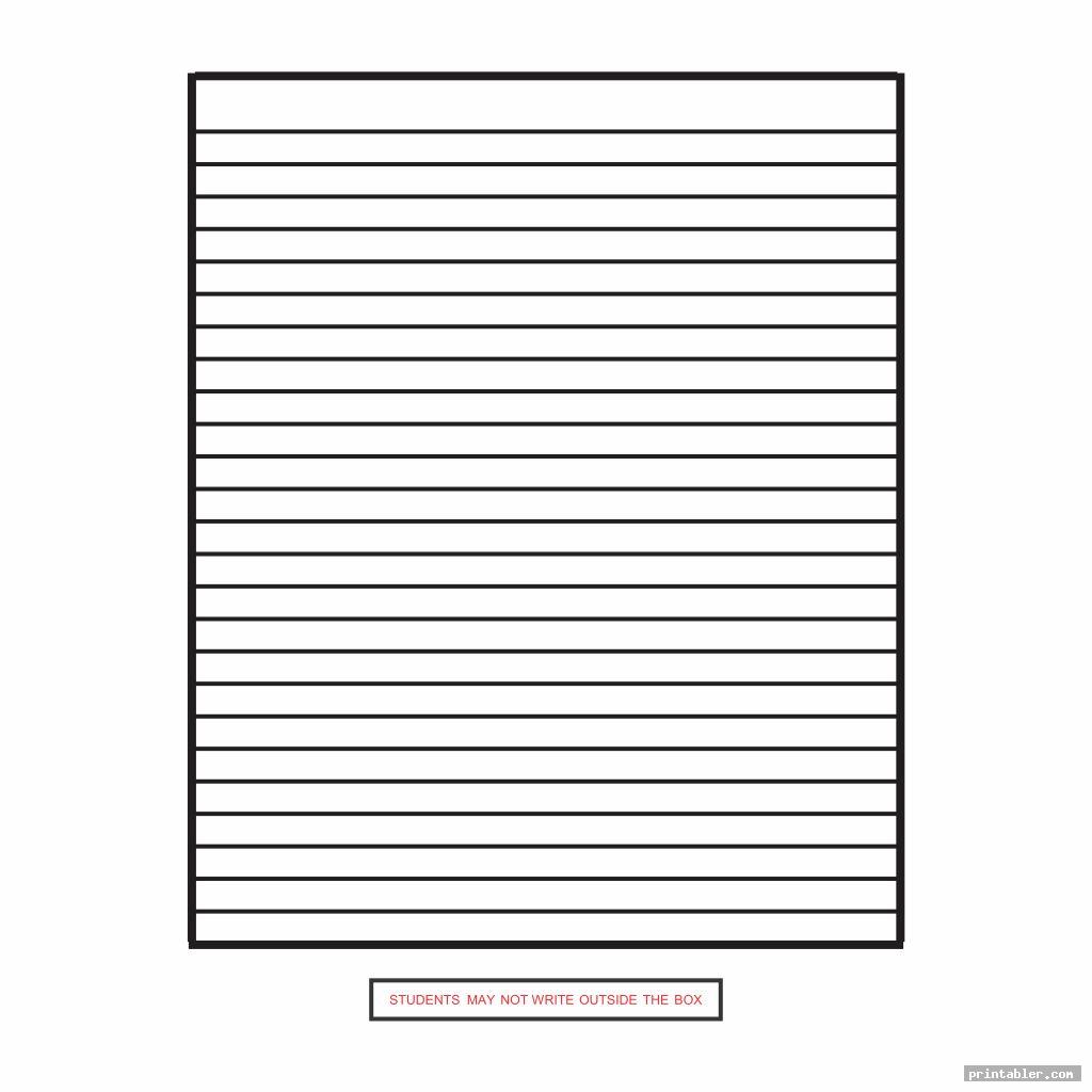 staar lined writing paper printable image free