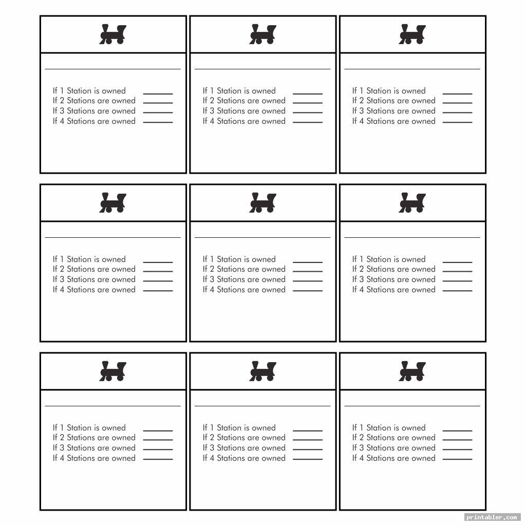 stations monopoly cards printable