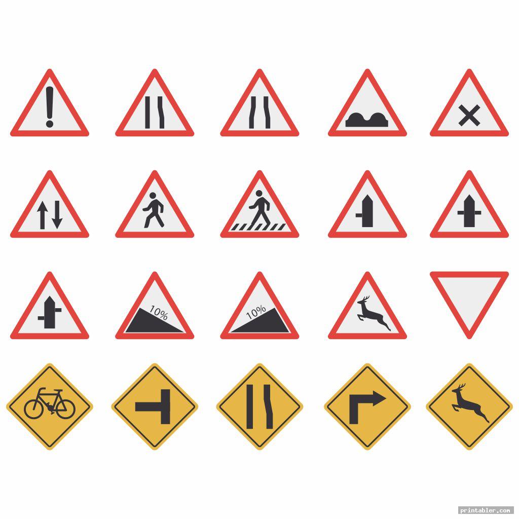 traffic sign printables for preschoolers template for use