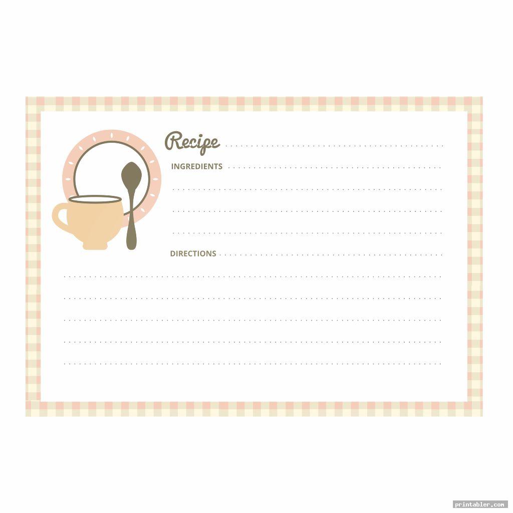 vintage printable recipe cards to type on