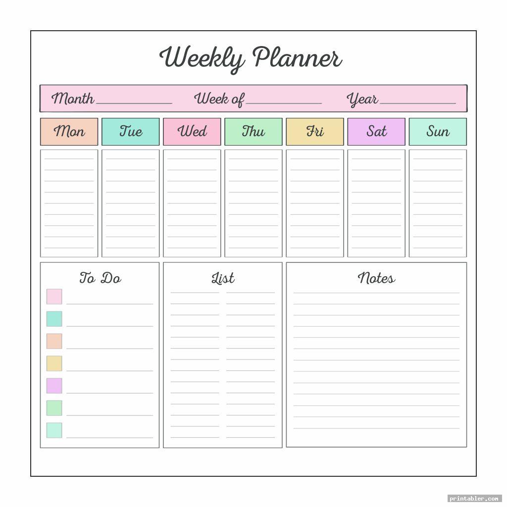 weekly planner organizational printables for moms