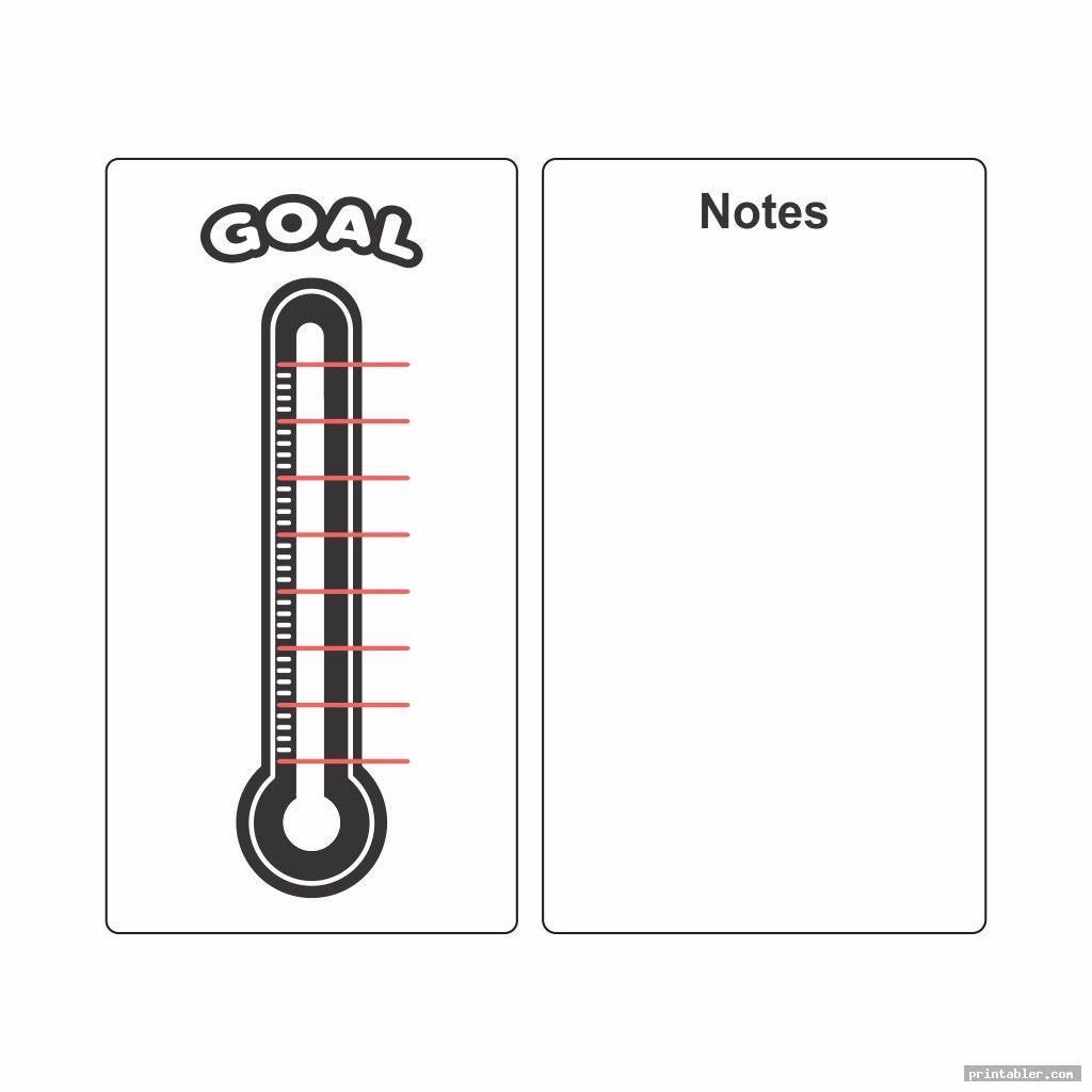 Weight Loss Thermometer Printable Gridgit
