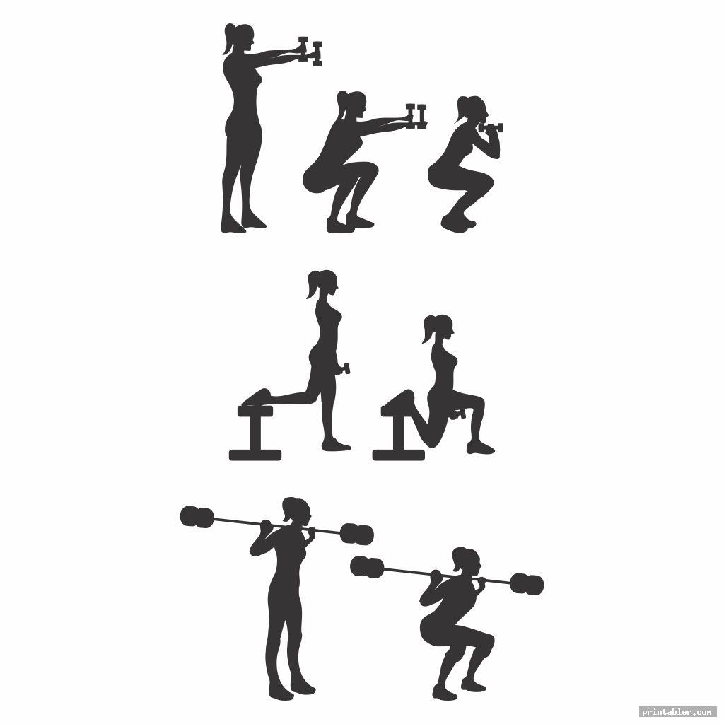 Dumbbell Exercises Chart Printable