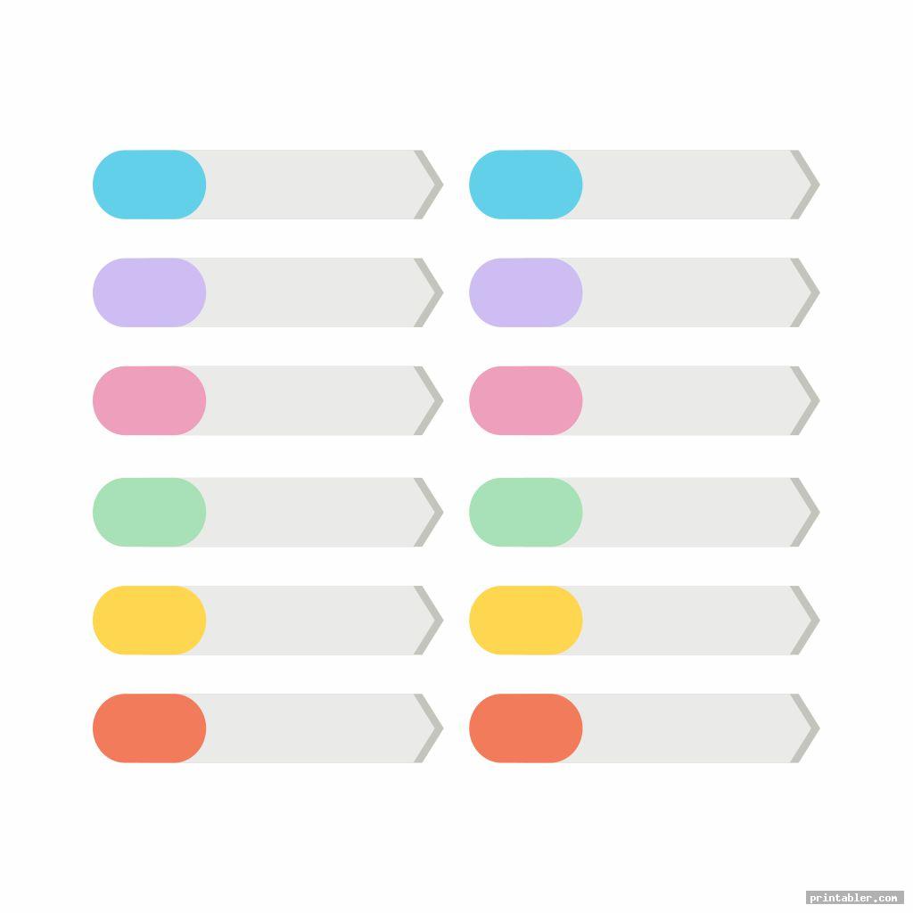 Word Printable Tab Index Page Gridgit
