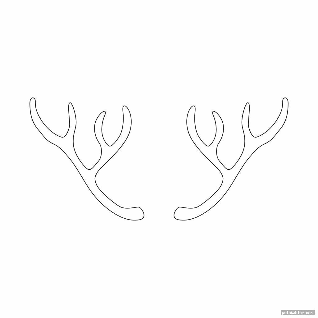 Free Printable Antler Template