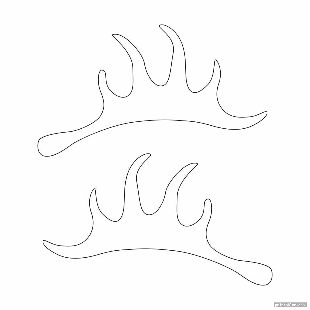 antler template printable template for use