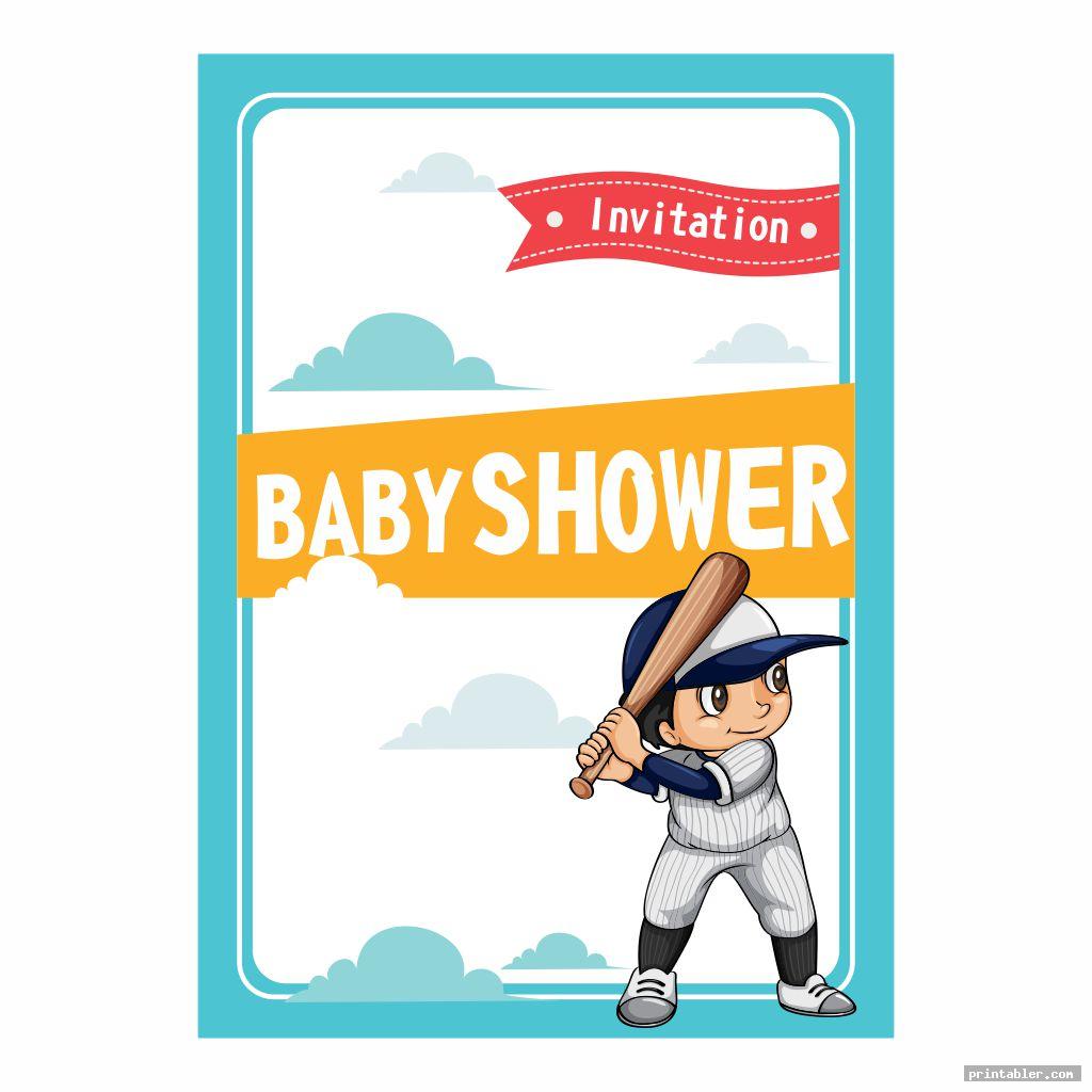 Baseball Baby Shower Printable