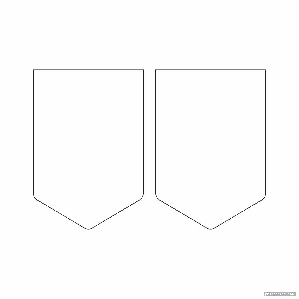 Blank Pennant Template Printable - Gridgit.com