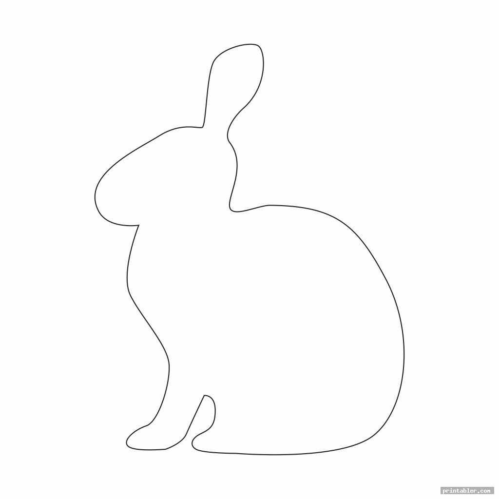 Bunny Outline Template Printable