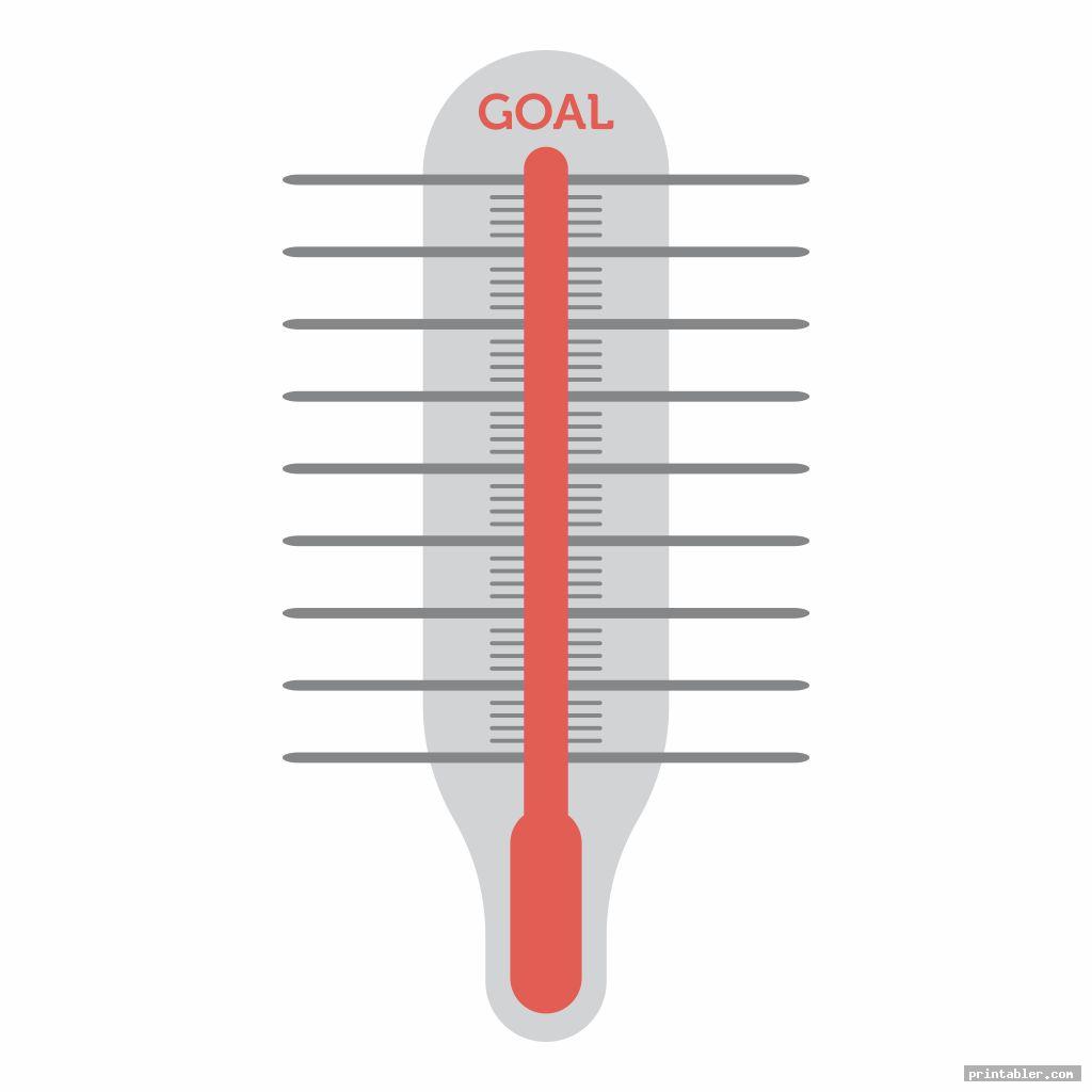 basic debt thermometer template printable