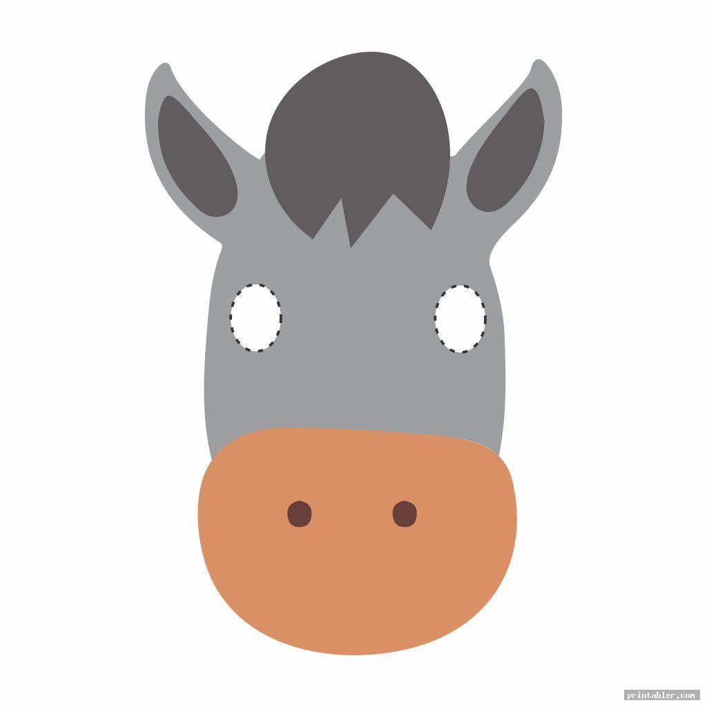 basic horse mask printable