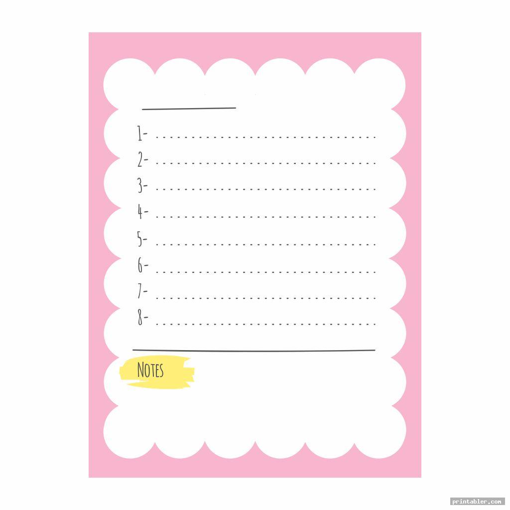blank cute bible study notebook template printable