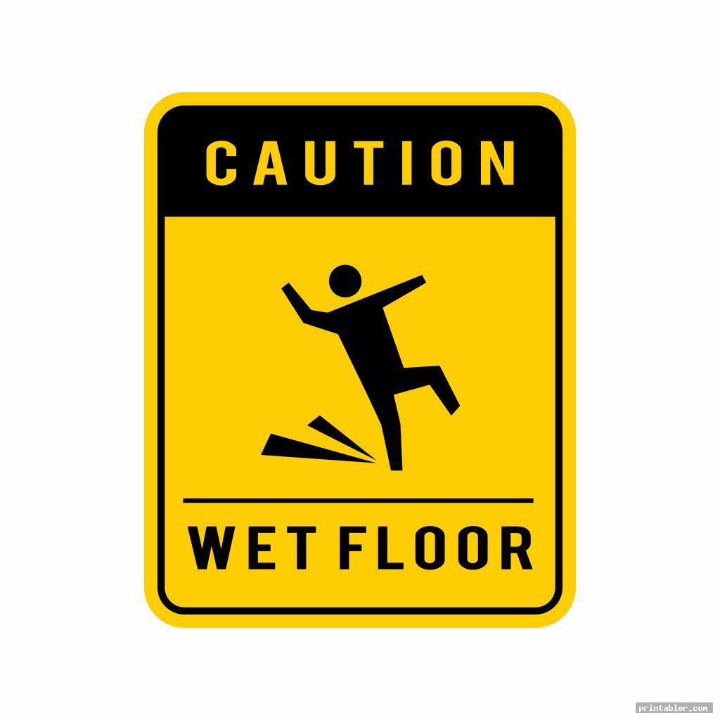 Cool Caution Wet Floor Sign Printable Gridgit
