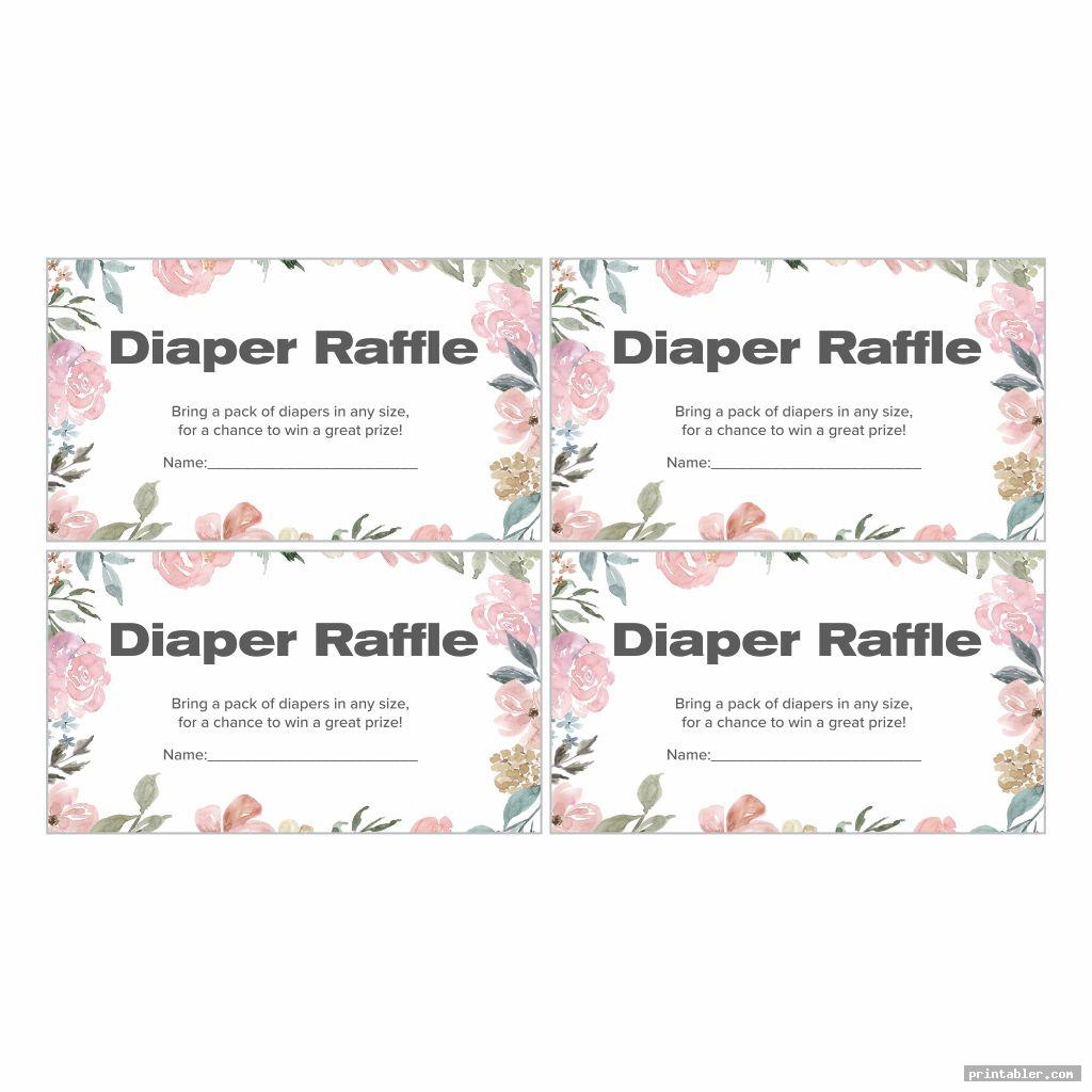 Baby Shower Raffle Tickets Printable