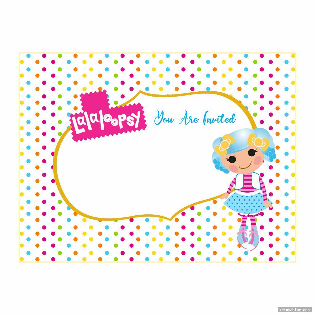 Lalaloopsy Birthday Invitations Printable