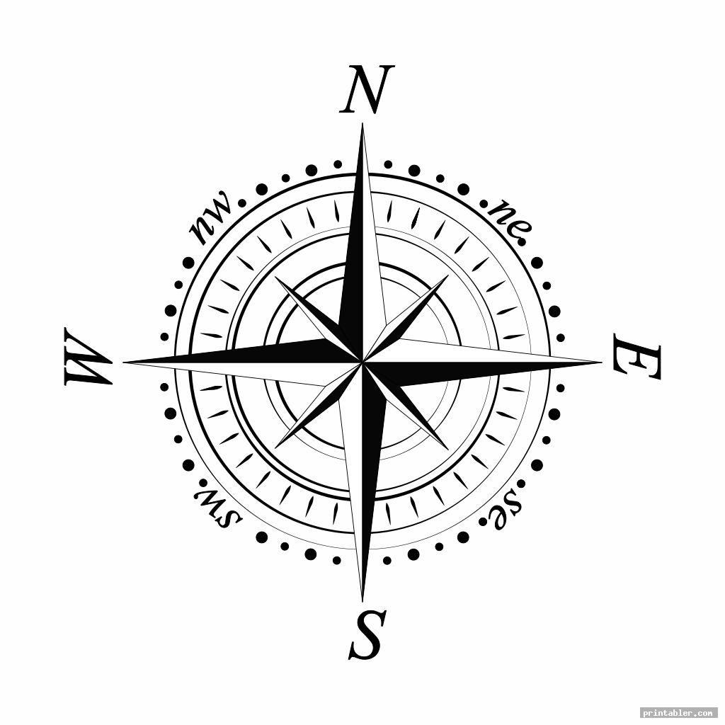 Compass Template Printable in Various Designs and Style