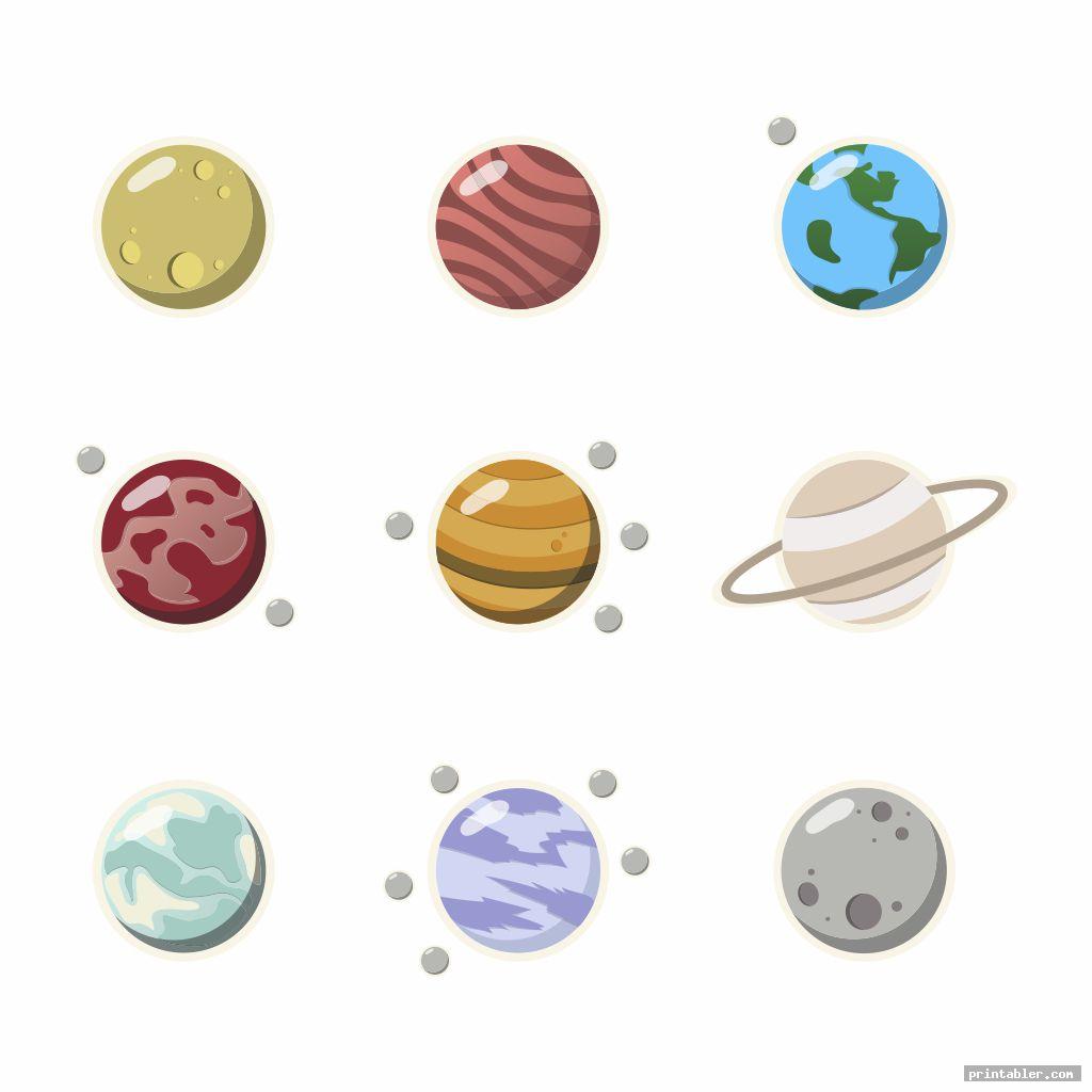 complete planets cutouts printable
