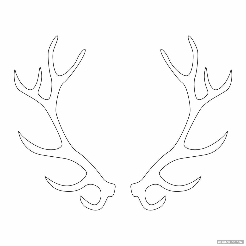 Deer Antler Template Printable