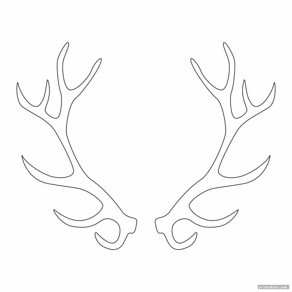 Deer Antler Template Printable Gridgit