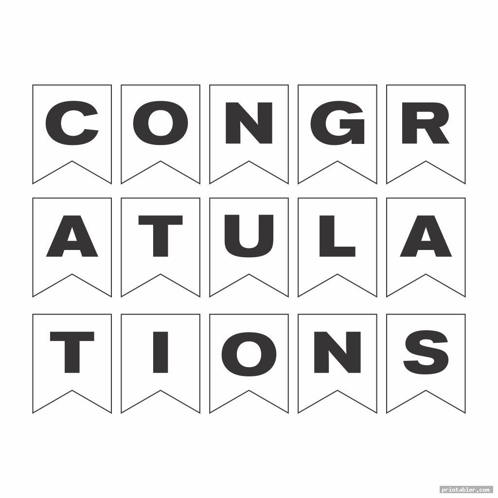 Free Printable Congratulations Banner