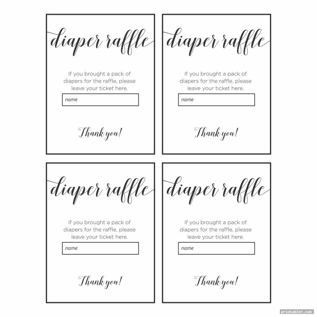 cool baby shower raffle tickets printable