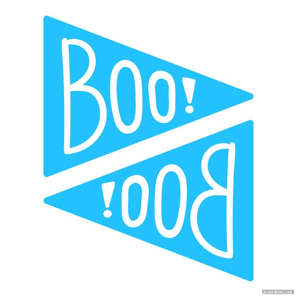 cool boo letters printable