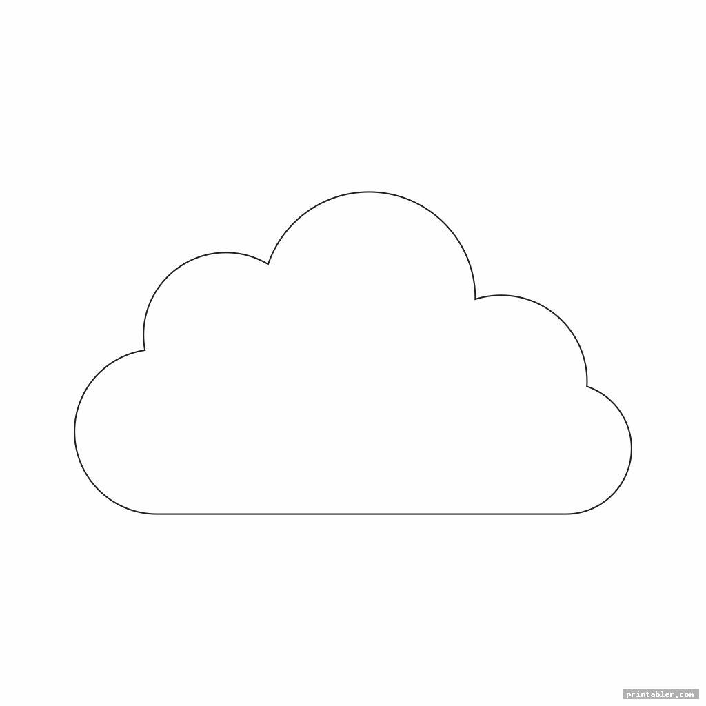 cool large printable cloud template