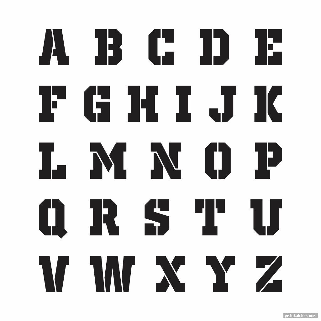 Printable 5 Stencils All Letters