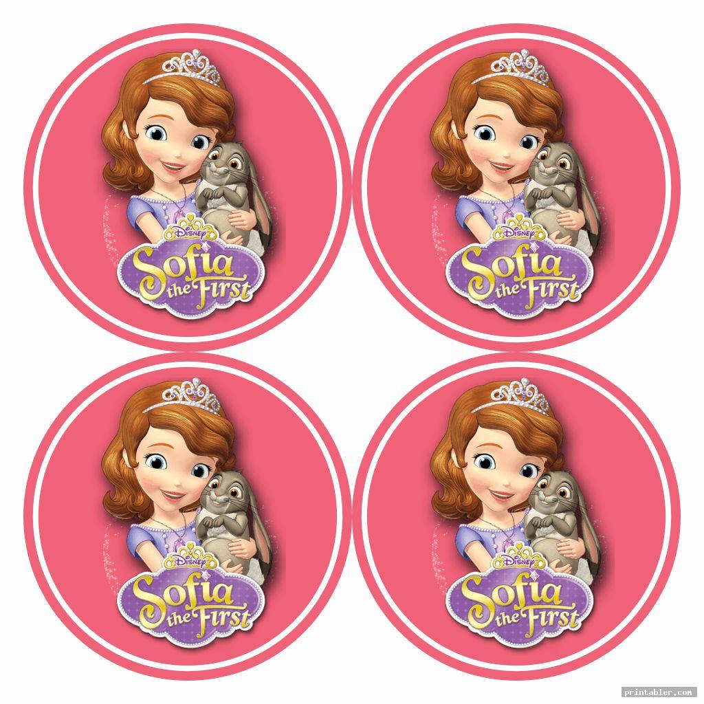 Sofia The First Cupcake Toppers Printable