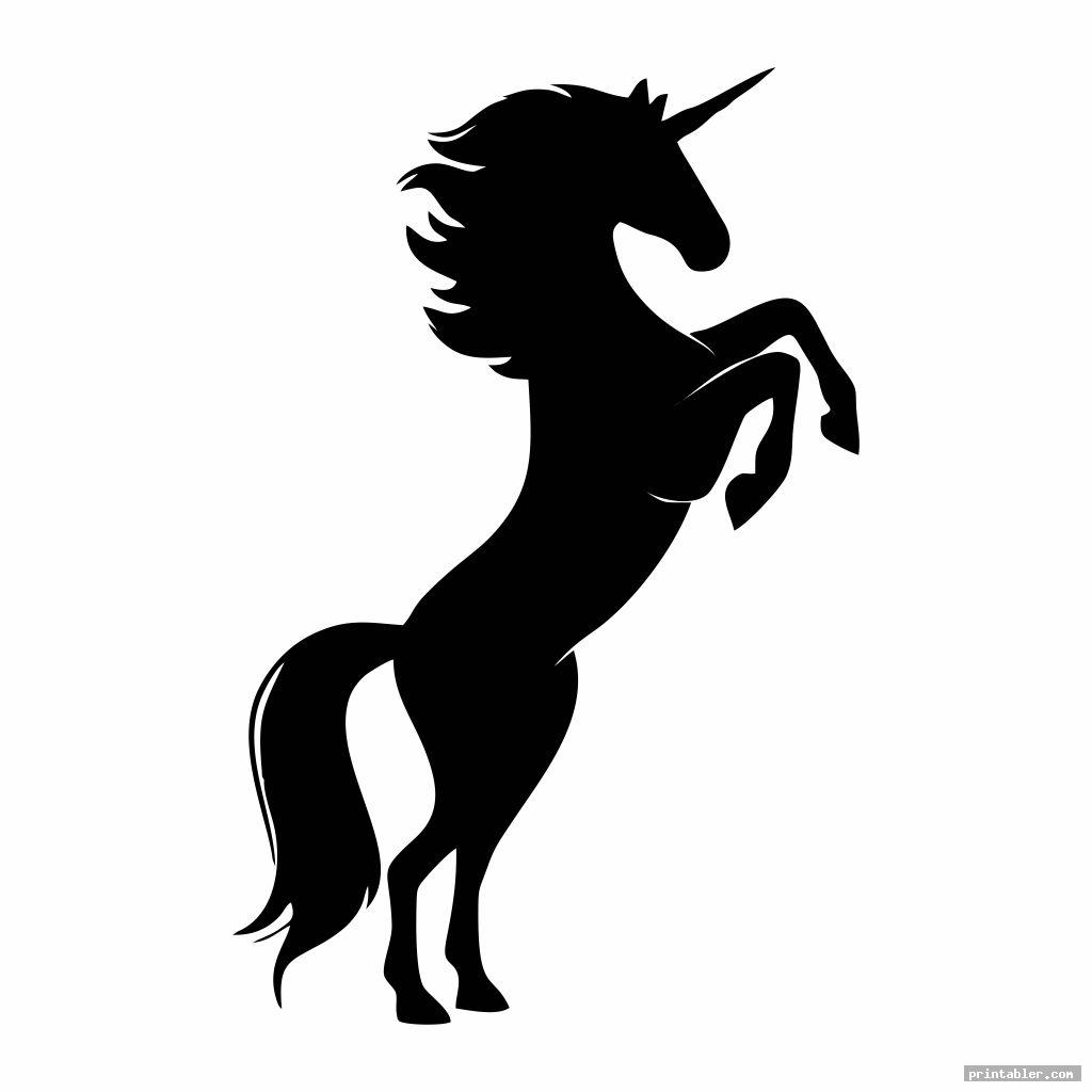 Unicorn Stencil Printable for Pumpkin Carving - Gridgit.com