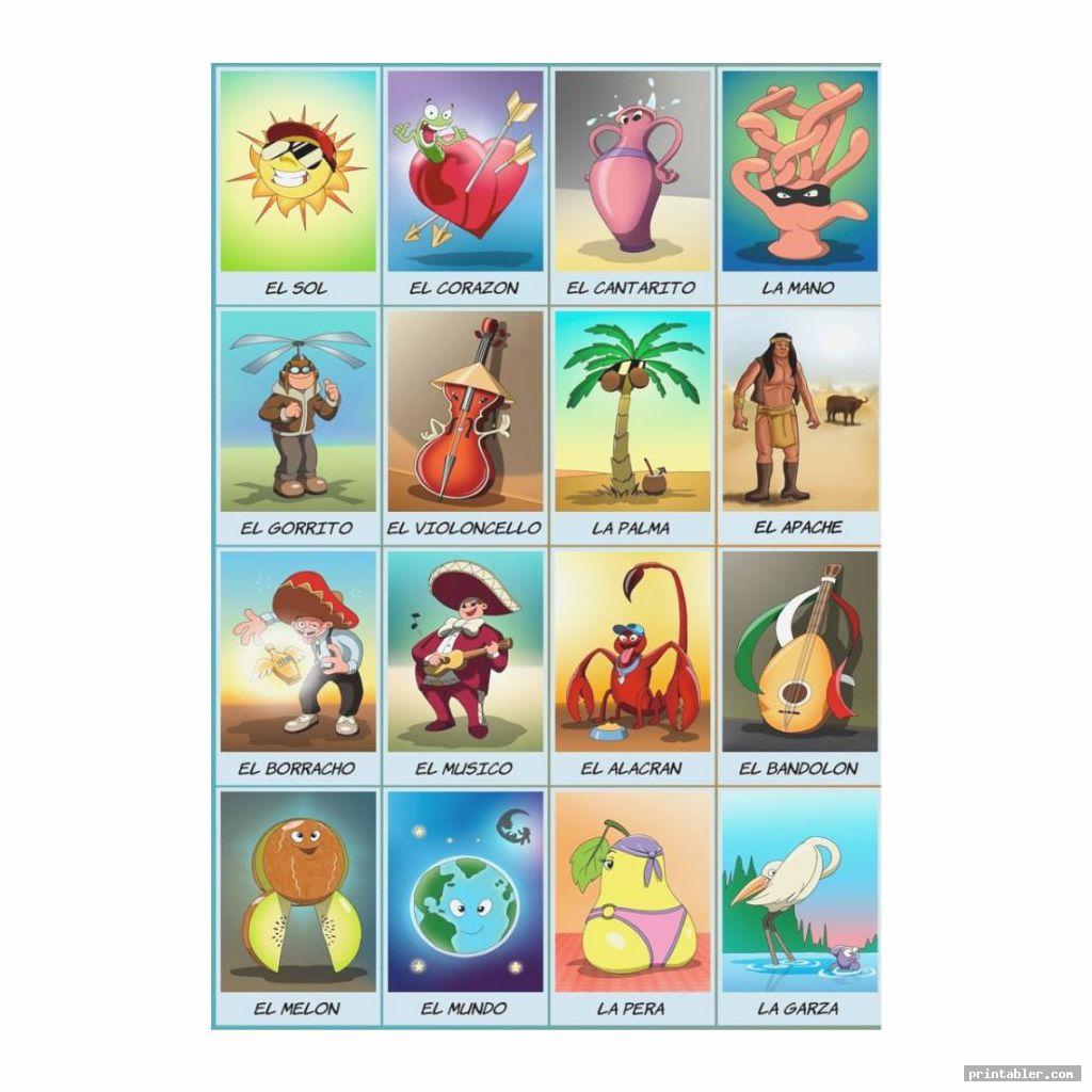cute mexican loteria cards printable