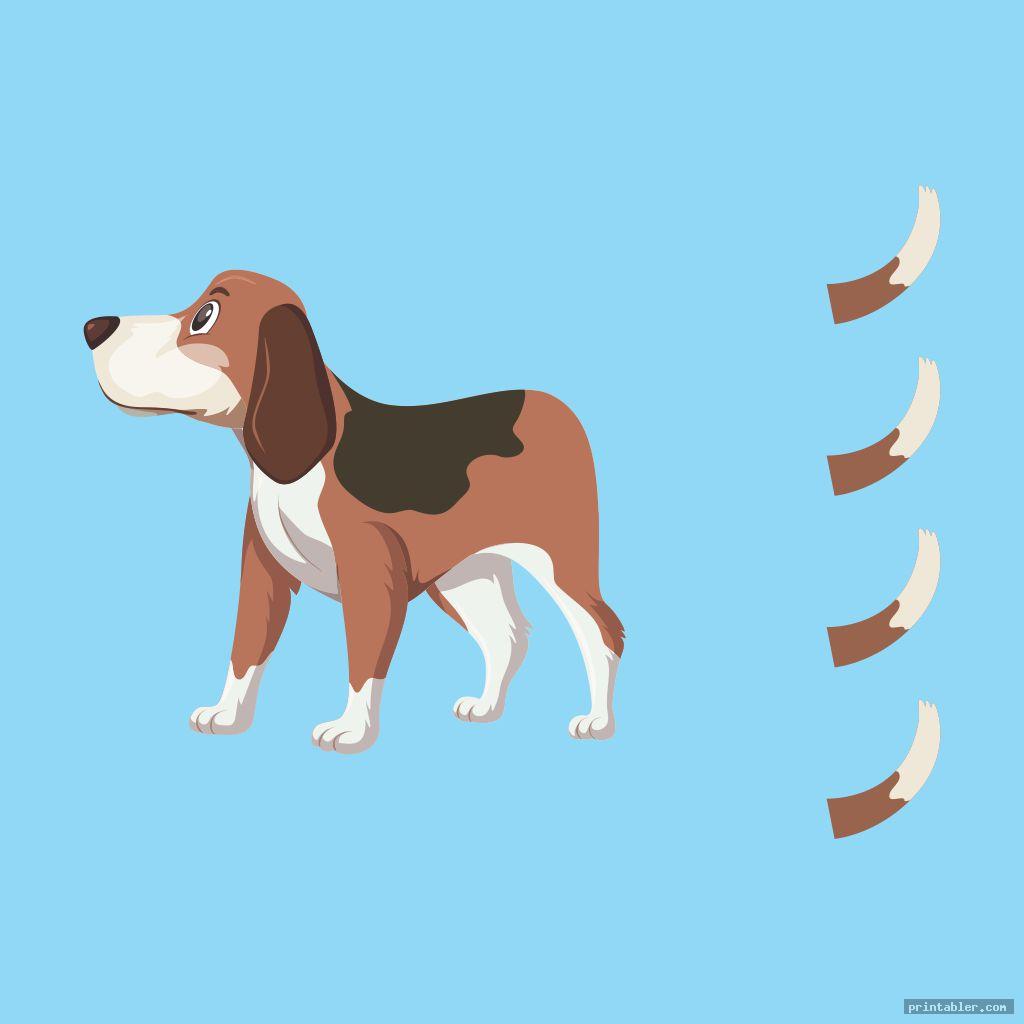 Pin The Tail On The Dog Game Printable - Cute and Funny