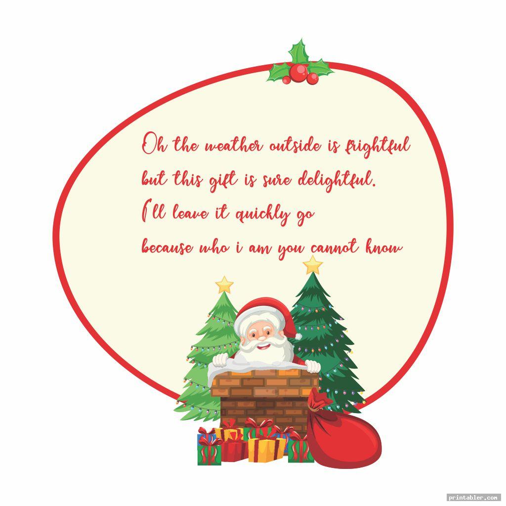 Cool Secret Santa Clues Riddles Printable