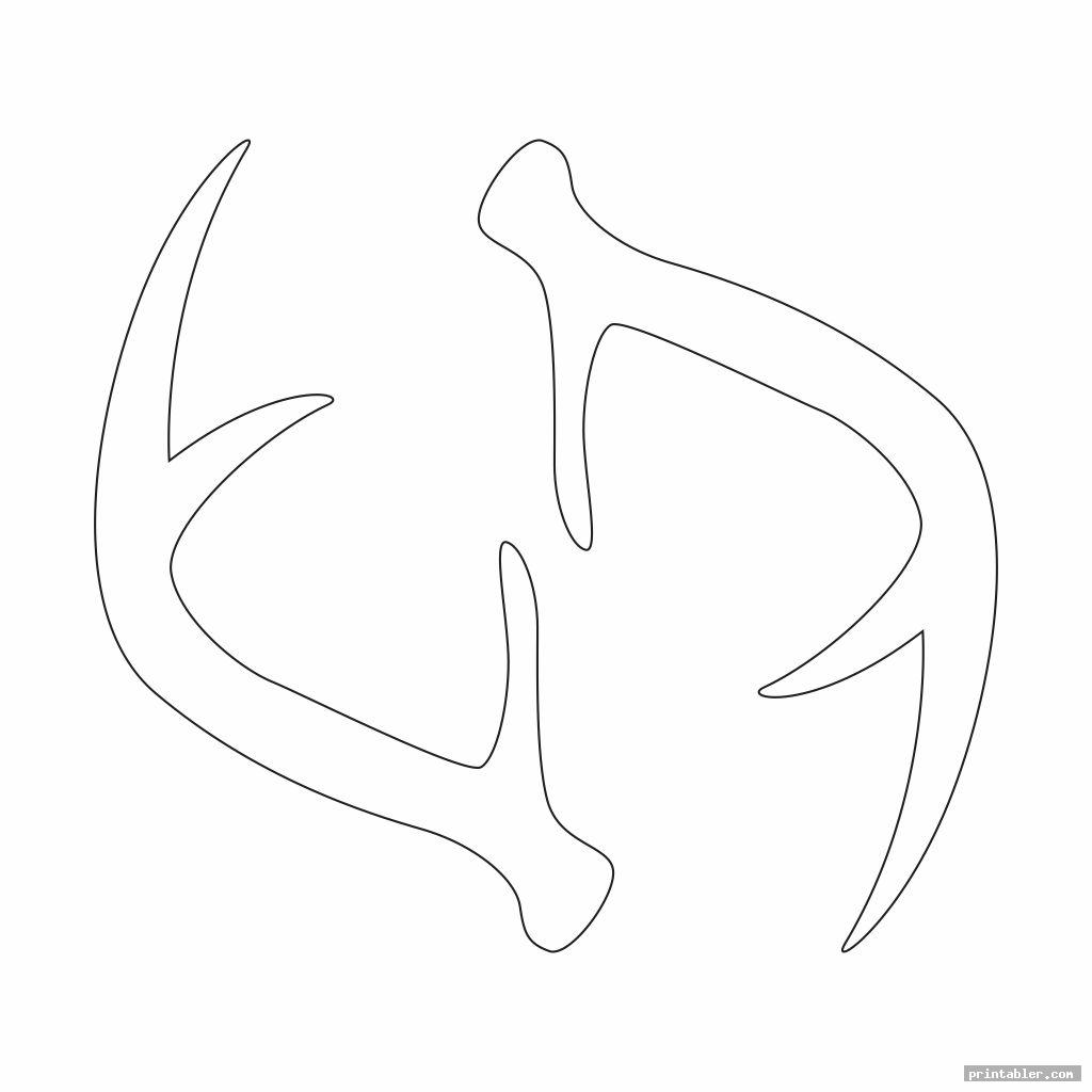 Free Printable Antler Template