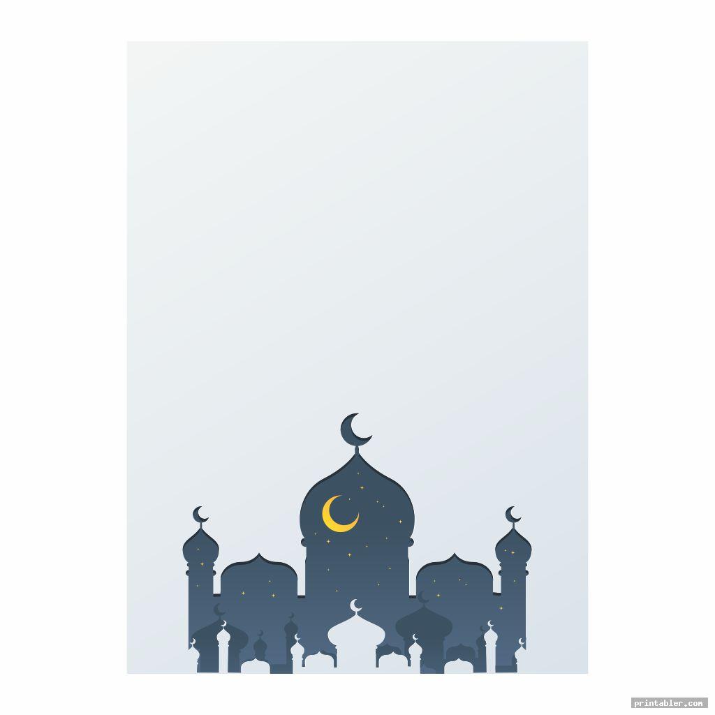 islamic religious stationery printable