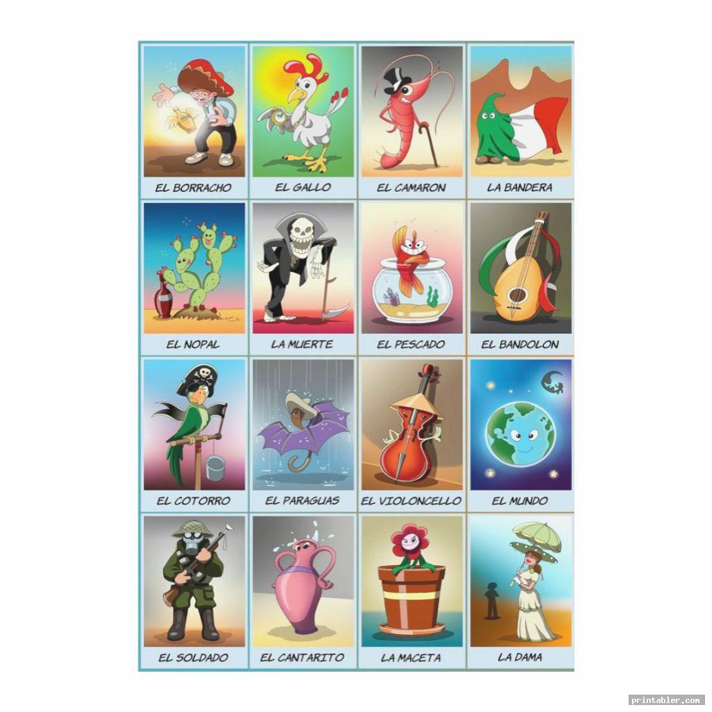 mexican loteria cards printable image free