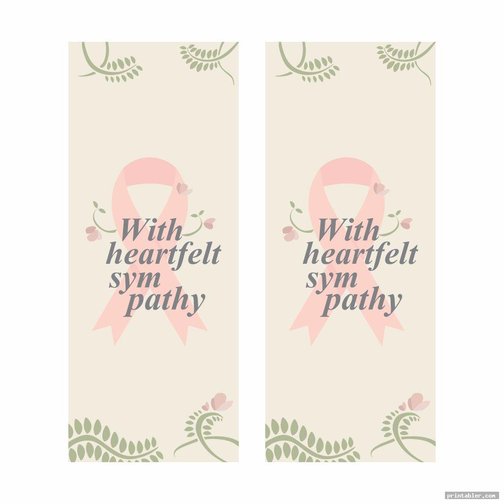 Obituary Bookmarks Printable