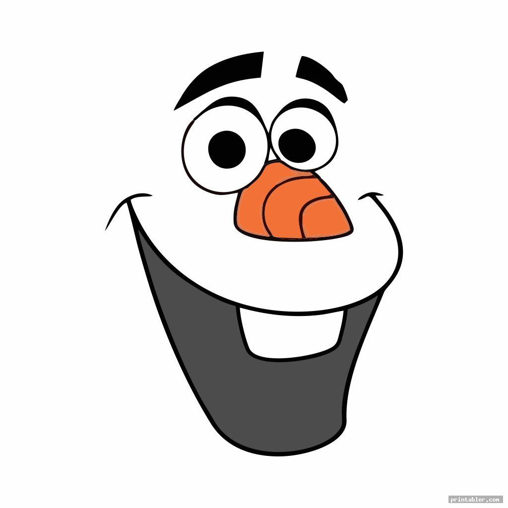 olaf face template printable gridgitcom