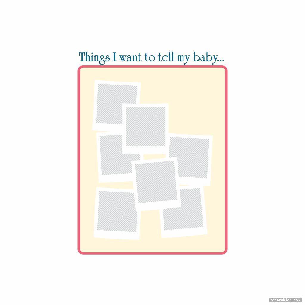 Baby Scrapbook Printable