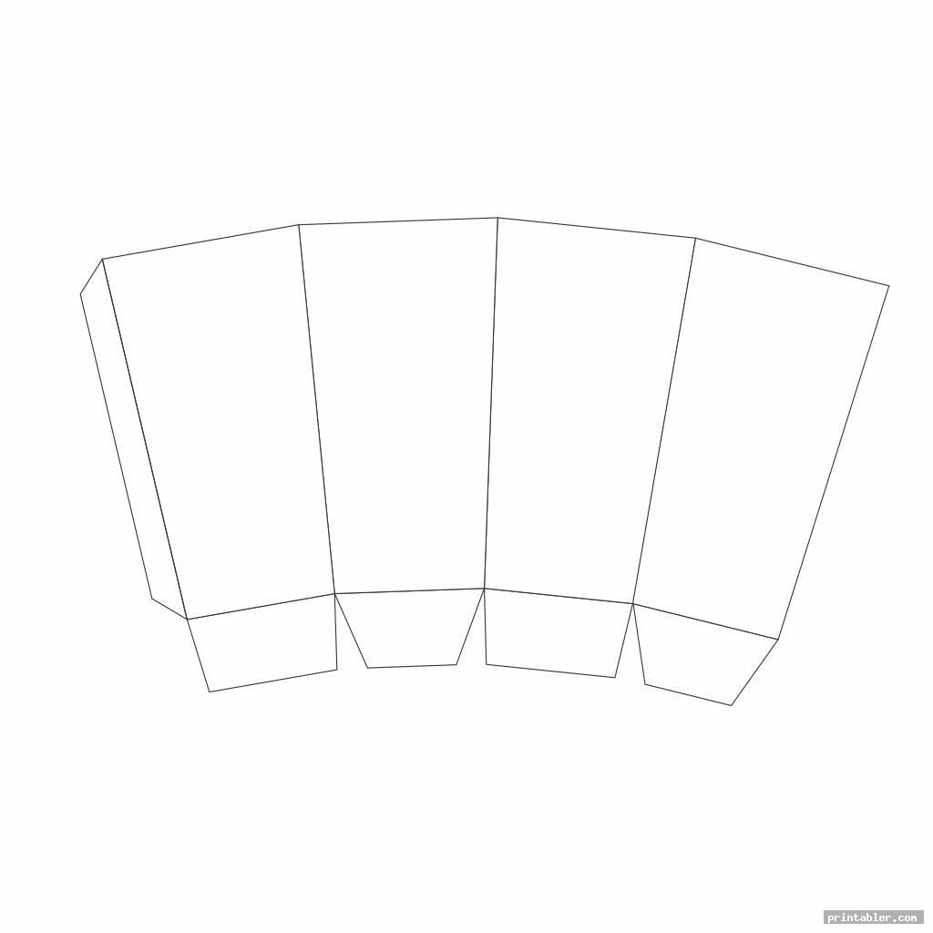 Popcorn Paper and Cup Template Printable - Gridgit.com