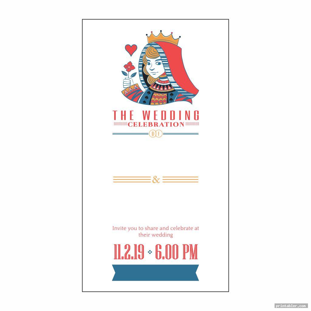 queen of hearts invitation template printable image free