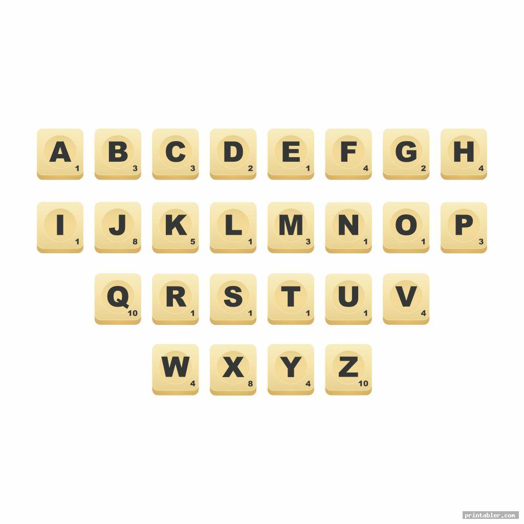 Scrabble Letter Printable