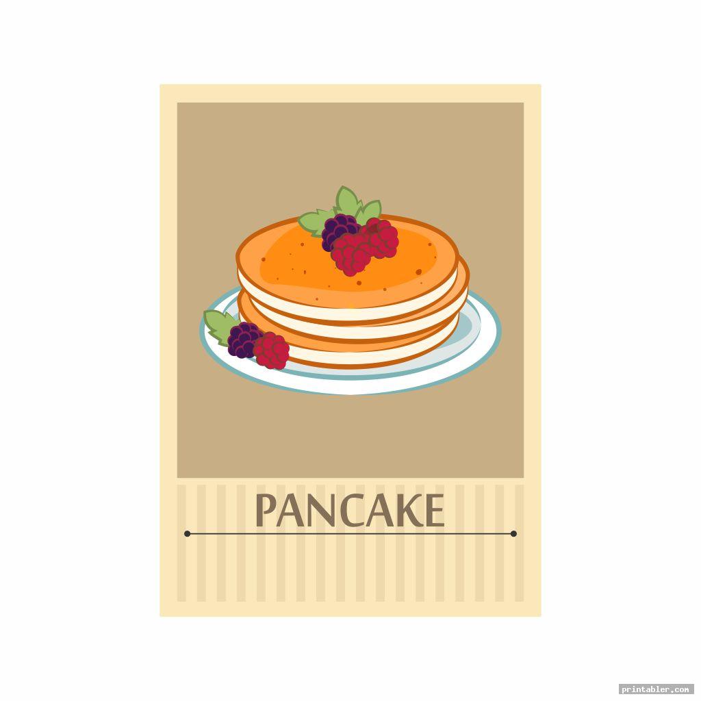 retro pancake breakfast flyer template printable