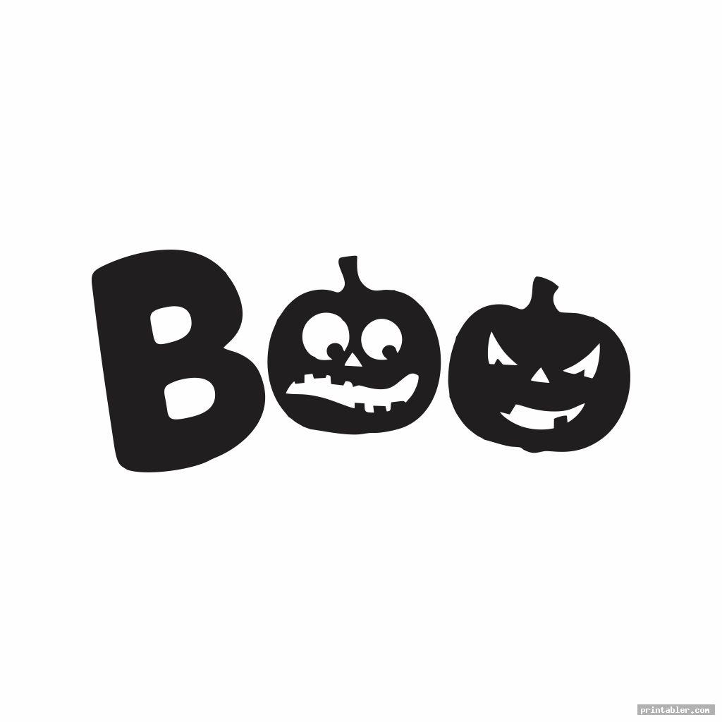 Boo Letters Printable Ghost Pumpkin Cool Gridgit
