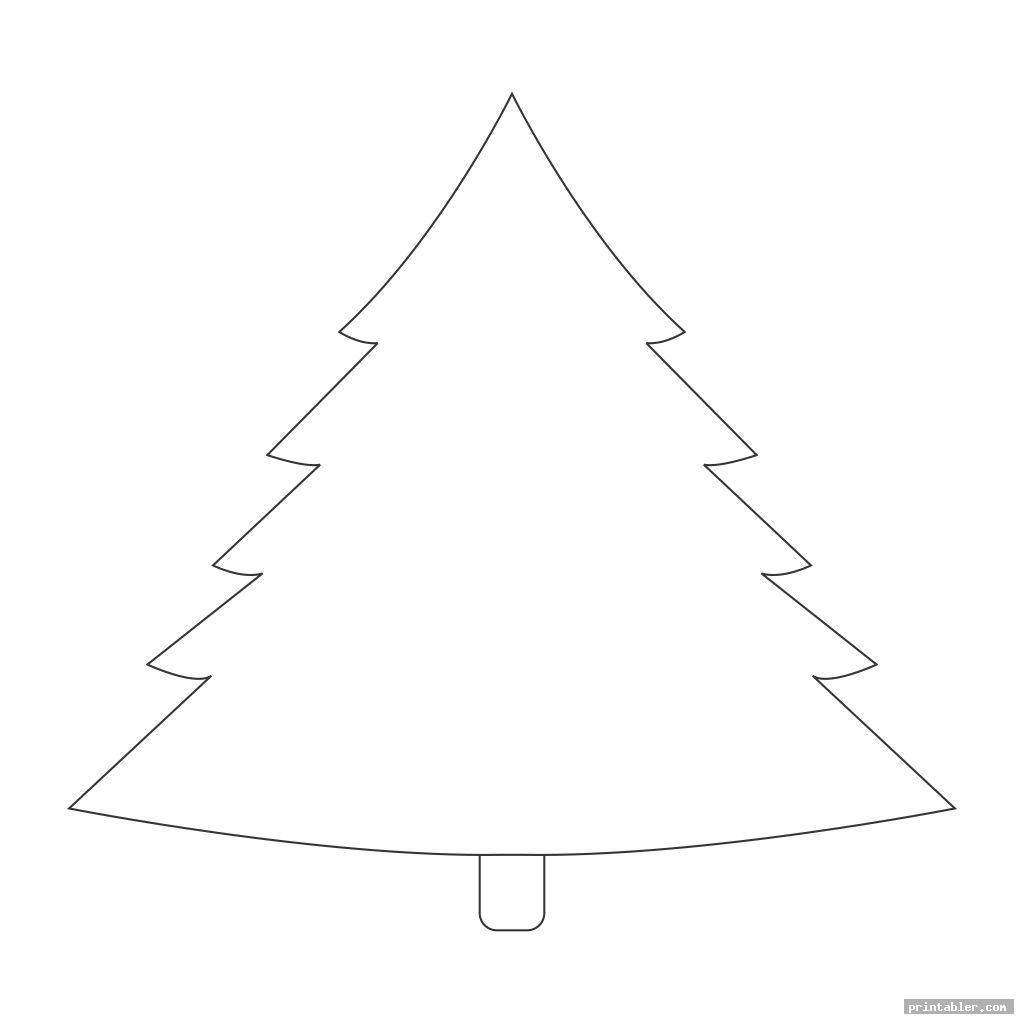 simple angel tree template printable