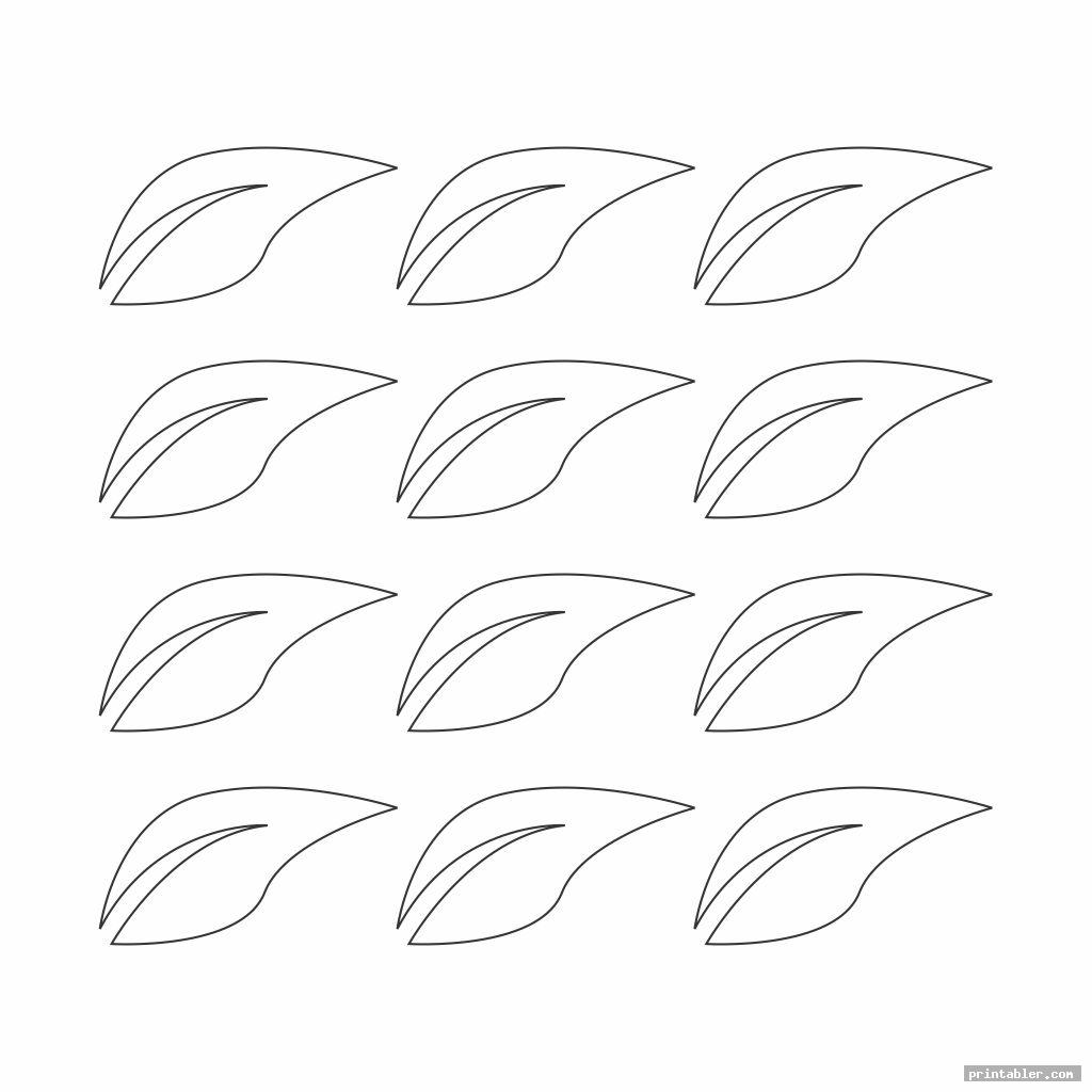 Apple Leaf Template Printable