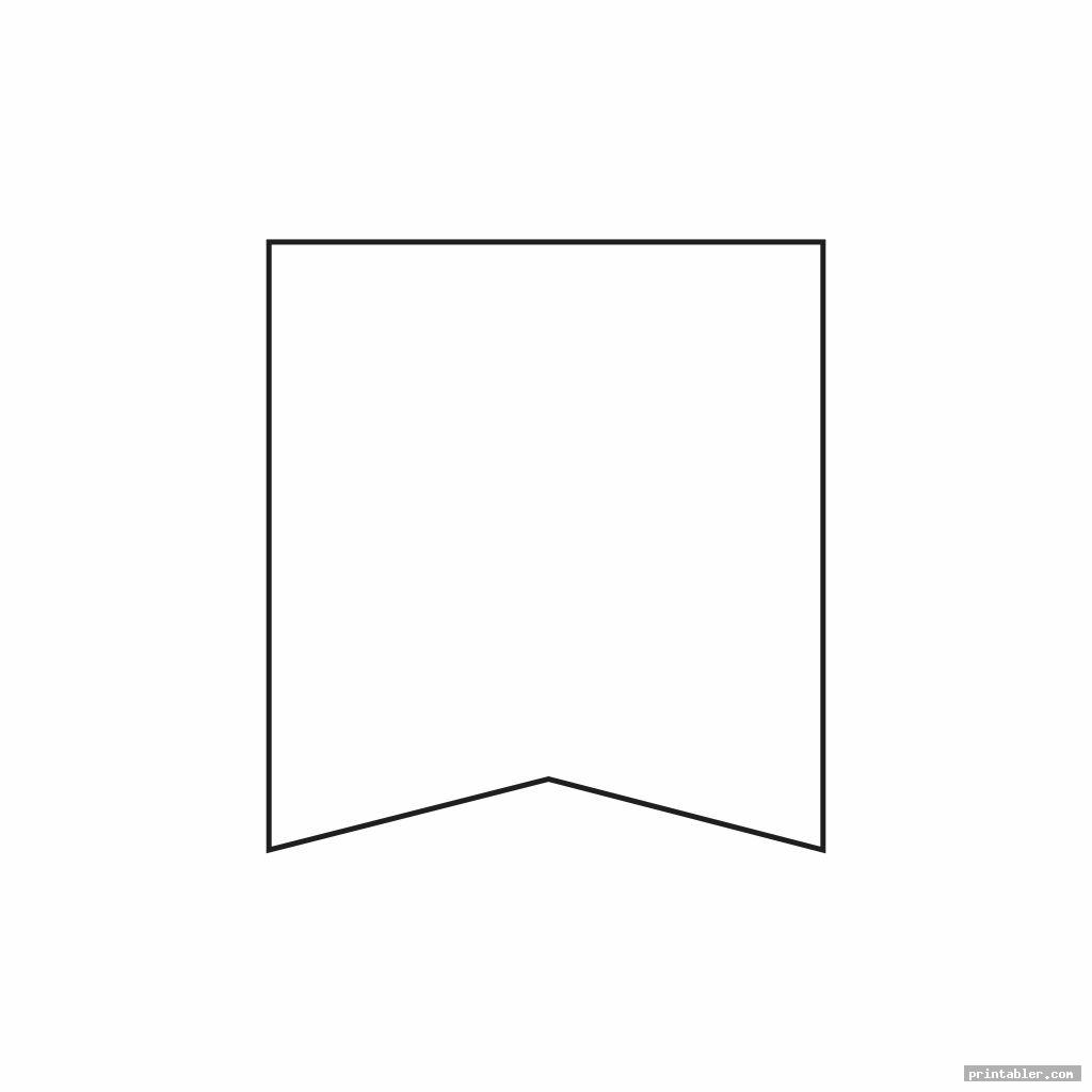 Blank Pennant Template Printable - Gridgit.com