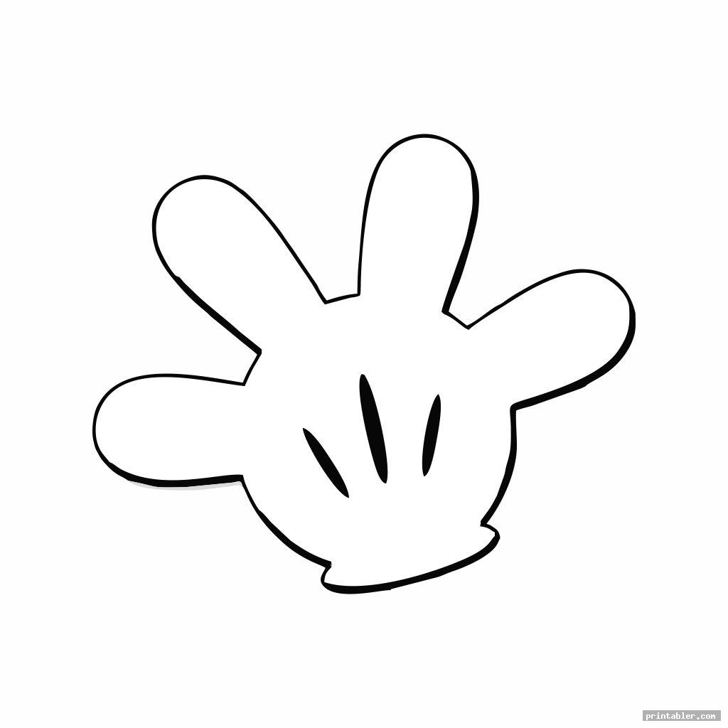 simple mickey mouse glove template printable