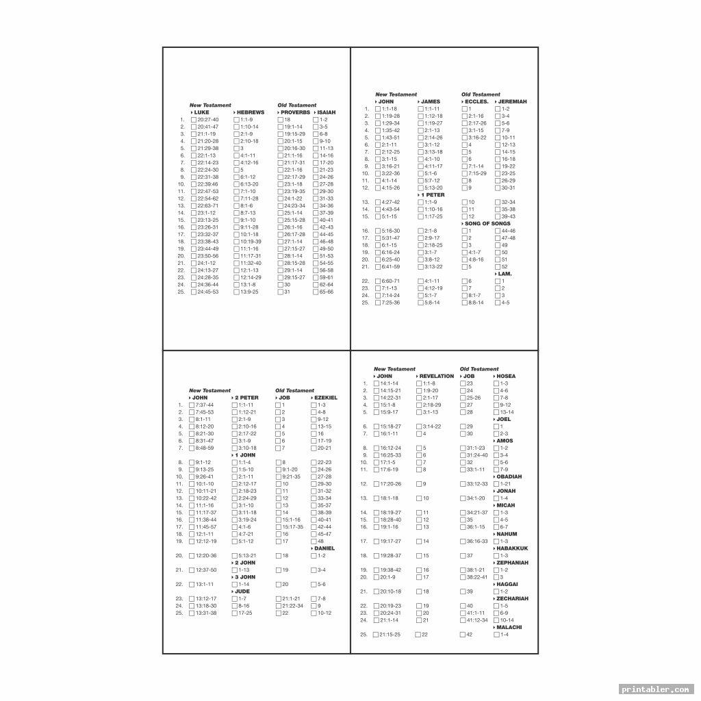 simple printable bible reading guide