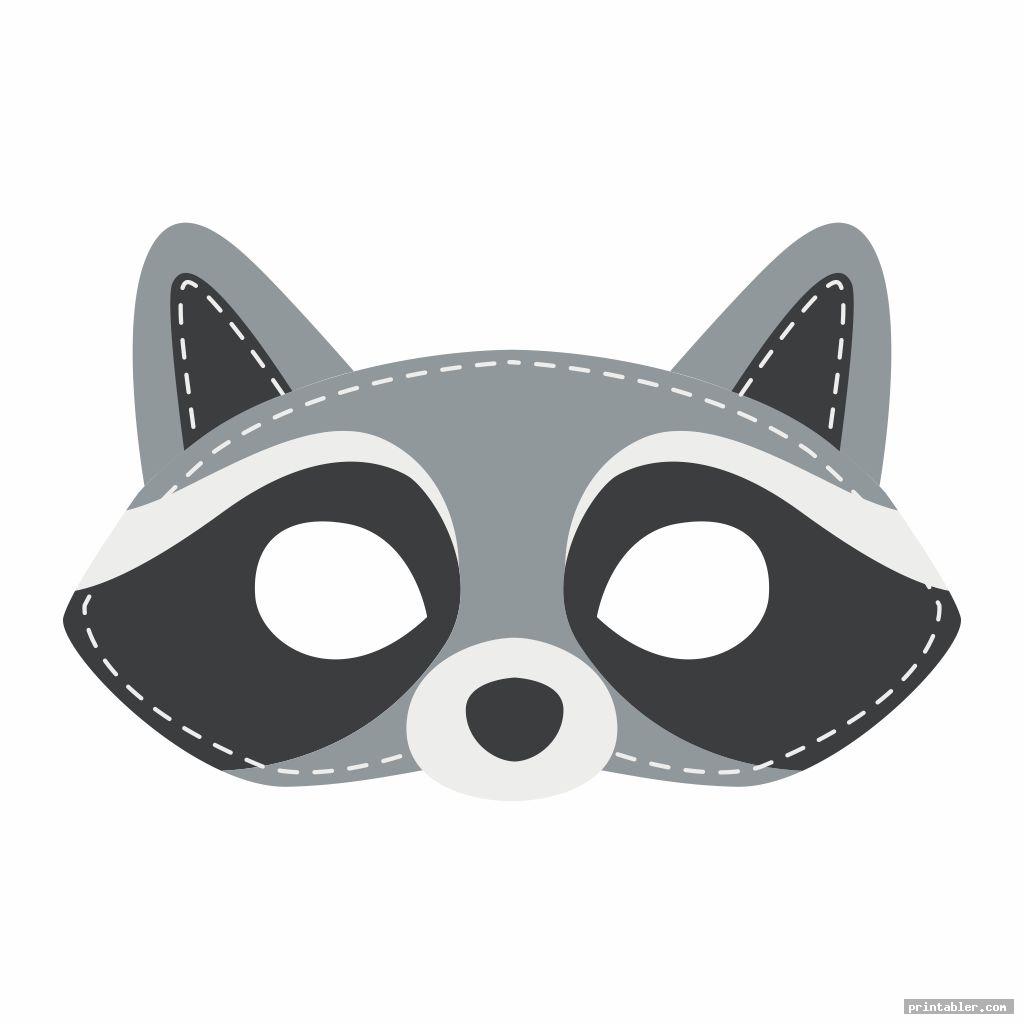 Free Printable Raccoon Mask Template